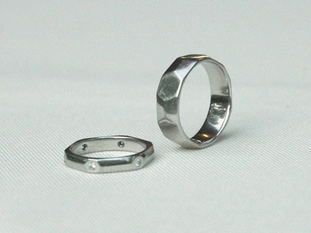 Benzene Wedding Rings